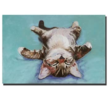 【中古】【輸入品・未使用】Little Napper by Pat Saunders-ホワイト、24x36インチ キャンバスウォールアート｜スカイマーケットプラス
