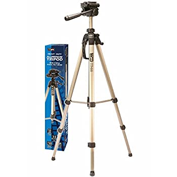 【中古】【輸入品・未使用】Vidpro tt-66?66?%ダブルクォーテ%丈夫なアルミ三脚3ウェイパン&ティルトヘッド&ケース