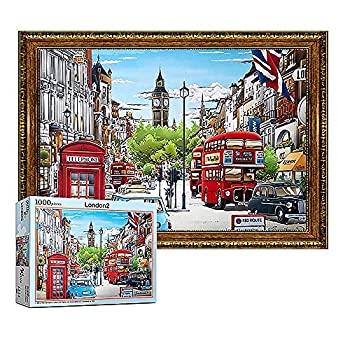【中古】【輸入品・未使用】Puzzlelife 1000ピース ジグソーパズル ロンドン2 ヒルーイソノ 1334
