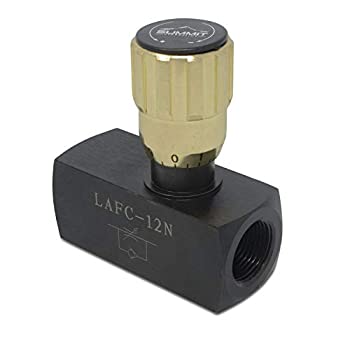 【中古】【輸入品・未使用】油圧インライン調整可能可変流量制御バルブ フリー回転フロー付き、3/4インチNPT。