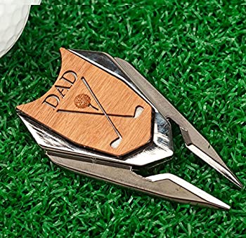 【中古】【輸入品・未使用】Dad刻印ゴルフDivot Tool and Ball Marker (チェリー)｜スカイマーケットプラス