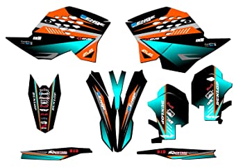【中古】【輸入品・未使用】2008-2010 XC、サージオレンジベース Senge Graphics キット、KTMと互換性あり
