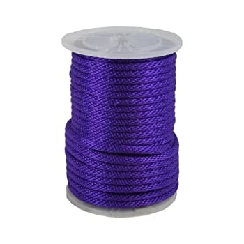 【中古】【インポート品・未当て嵌める】アンカーロープドックライン3?/ 8?%ﾀﾞﾌﾞﾙｸｫｰﾃ% x 300?\u0027 Braided 100?%ナイロンパープルMade インチ USA