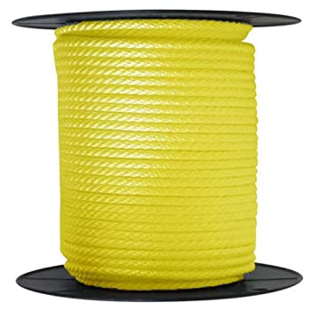 【中古】【輸入品・未使用】アンカーロープドックライン3?/ 8?%ﾀﾞﾌﾞﾙｸｫｰﾃ% x 350?' Braided 100?%ナイロンイエローMade in USA
