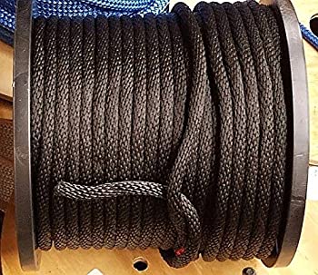 【中古】【輸入品・未使用】アンカーロープドックライン1?/ 2?%ダブルクォーテ% x 200?' Braided 100?%ナイロンブラックMade in USA|スカイマーケットプラス