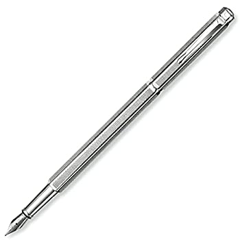 【中古】【インポート品・未当て嵌める】CARAN D`ACHE 水道の栓短距離競走 筆 M 中字 エクリドール レトロ しろがね色 0958-485 両用式 定め事インポート品