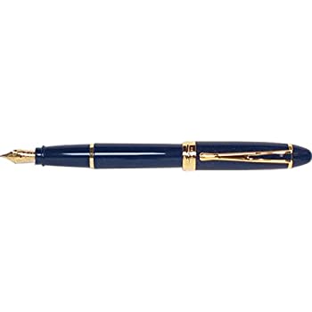 【中古】【インポート品・未当て嵌める】Aurora Ipsilon Deluxe青碧筆14?KaratゴールドNib Broad