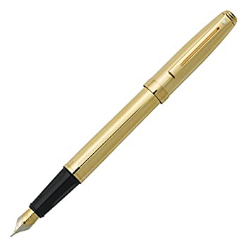 【中古】【インポート品・未当て嵌める】Sheaffer プレリュード 22KT ゴールド一皿 22KT ゴールド刈り込み 筆 細字 (E036843)