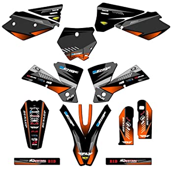 【中古】【輸入品・未使用】2003-2004 SX サージブラック Senge グラフィックスコンプリートキット KTM 対応