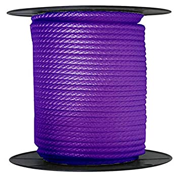 【中古】【インポート品・未当てはめる】アンカーロープドックライン1?/ 2?%ﾀﾞﾌﾞﾙｸｫｰﾃ% x 300?\u0027 Braided 100?%ナイロンパープルMade インチ USA