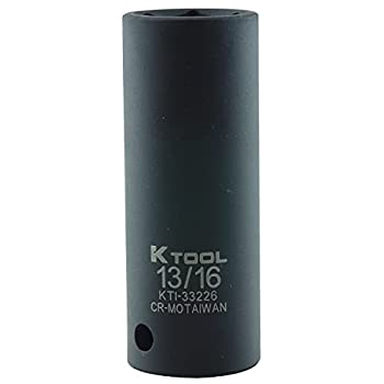 【中古】【輸入品・未使用】K Tool International KTI33226 Socket Impact .81 Inch 0.5 Inch Drive Deep 6 Point