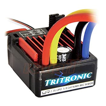 【中古】【輸入品・未使用】Yeah Racing Tritronic 1/10 Waterproof Brushed 60A ESC ESC-1060WP