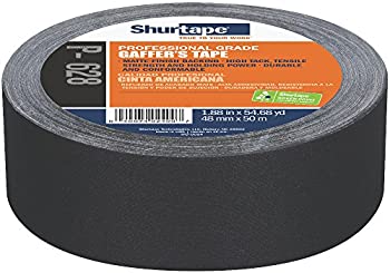 【中古】【インポート品・未当て嵌める】Shurtape P- 628 職業的品位 コーティングガファーテープ 世界的不一致見せびらかす 48粍 x 50m 黒いこと 1渦巻形 (138775)