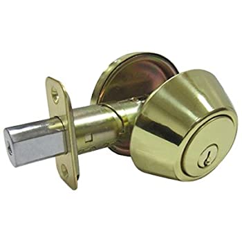 【中古】【輸入品・未使用】Single-Cylinder Deadbolt%ｶﾝﾏ% Polished Brass -DL71 KD