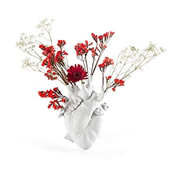 【中古】【輸入品・未使用】Seletti Love In Bloom heart vase white｜スカイマーケットプラス