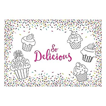 【中古】【輸入品・未使用】Amscan Bakeware パーティープリントプレースマット 11インチ x 16インチ マルチカラー