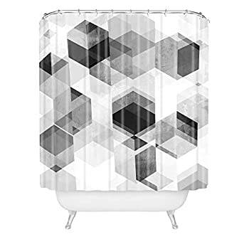 【中古】【インポート品・未当てはめる】Deny Designs Mareike Boehmer グラフィック175 Z シャワー窓掛け 72x69 薄墨色