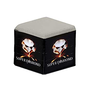 【中古】【インポート品・未当て嵌める】Super Diamond プールキュービリヤードチョーク 薄墨色 1個