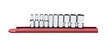 【中古】【輸入品・未使用】KD Tools KDT80305S .25 in. Drive 6 Point SAE Mid Length Socket Set - 10 Piece