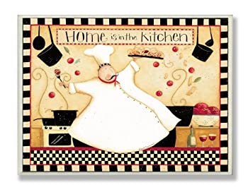 【中古】【インポート品・未当て嵌める】Stupell Home Decor Home Is In The Kitchen ウォール一皿、10 x 0.5 x 15、亜米利加製。