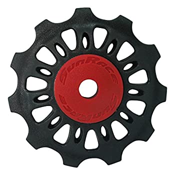 【中古】【輸入品・未使用】Sunrace Plastic Jocky Wheel Set - Black/Red%カンマ% 11T by SunRace|スカイマーケットプラス