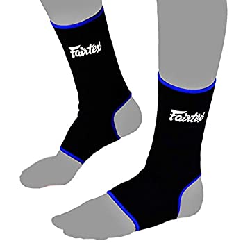 【中古】【輸入品・未使用】Fairtex AS1 大人用 足首サポート ブラック/ブルー