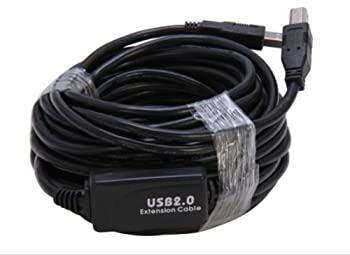 【中古】【輸入品・未使用】Aya 30?ft (30フィート)のUSB 2.0延長ケーブルプリンタ、スキャナUSB Aオスto USB Bオスwithアクティブリピータfor PC and Mac