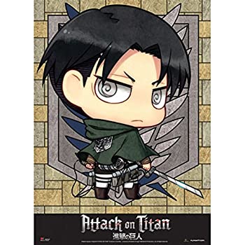 【中古】【輸入品・未使用】進撃の巨人 Attack on Titan SD リヴァイ タペストリー 約80x110cm 布製ポスター 並行輸入品画像