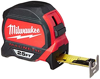 【中古】【インポート品・未当てはめる】Milwaukee 48???22???7125磁気磁気テープ大リーグ、25?フィート、1風呂敷き包み、赤いこと