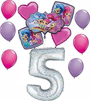 【中古】【輸入品・未使用】SHIMMER AND SHINE Happy 5th Birthday Party 12 pc Balloons Decoration Supplies by Anagram
