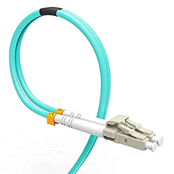 【中古】【インポート品・未当て嵌める】VANDESAIL ファイバーパッチケーブル 10Gギガビットグラスファイバー有線テレビ LC-LCマルチ流行り物付き添い人 OM3 デュプレックス 50/125 OFNP 1M 青み TX3