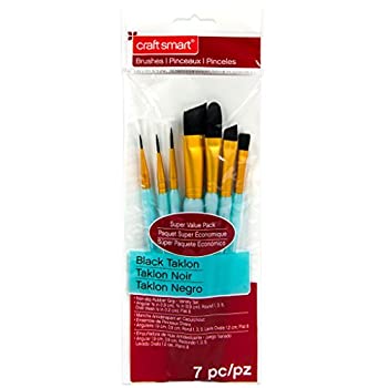 【中古】【輸入品・未使用】ブラックTaklon角度さまざまなブラシスーパー値パック7?Piece