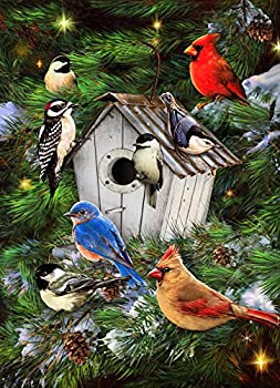 【中古】【輸入品・未使用】冬の鳥小屋 ジグソーパズル 1000ピース