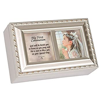 【中古】【輸入品・未使用】最初聖体拝領女の子Cottage Gardenインスピレーションシャンパンシルバー小柄音楽ボックスPlays Amazing Grace｜スカイマーケットプラス