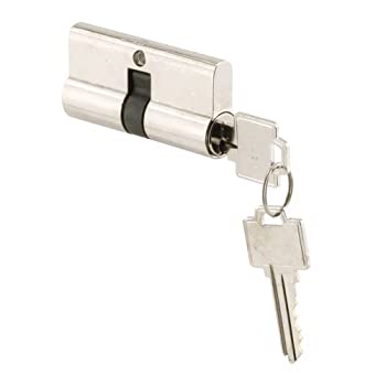【中古】【輸入品・未使用】Prime-Line K 5061 セキュリティドアシリンダー ダブルキー クローム Kwik/Weiser