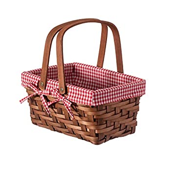 【中古】【輸入品・未使用】Quickway Imports Rectangular Lined Basket