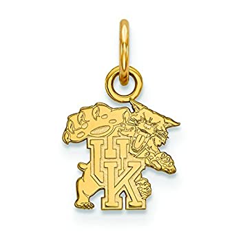 【中古】【輸入品・未使用】スターリングシルバーW / GP LogoArt大学のケンタッキー州XSペンダント