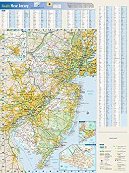 【中古】【輸入品・未使用】New Jersey State壁マップ???18.5?X 25インチ???紙???フラットTubed｜スカイマーケットプラス 15,907円