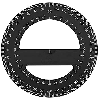 【中古】【インポート品・未当て嵌める】Acrimet 360度分度器割り増し金(黒いこと色つや)