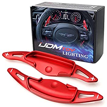 【中古】【輸入品・未使用】iJDMTOY レッドCNCビレットアルミステアリングホイール大型パドルシフター延長カバー 2018年以降 ヒュンダイ ジェネシス G70セダンに対応｜スカイマーケットプラス
