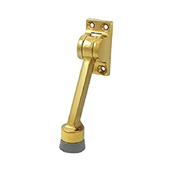 【中古】【輸入品・未使用】(Lifetime Polished Brass) - Deltana DHK4CR003 10cm Solid Brass Kickdown Door Holder%ｶﾝﾏ% Lifetime Polished Brass