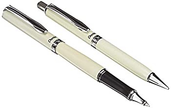【中古】【輸入品・未使用】(Cream) - Pentel Libretto Roller Gel Pen and Pencil Set with Gift Box%ｶﾝﾏ% Pen 0.7mm and Pencil 0.5mm%ｶﾝﾏ% Cream Barrels (K6A8W-A)