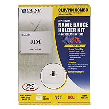 【中古】【インポート品・未当て嵌める】Badge Holder Kits%ｶﾝﾏ% Top Load%ｶﾝﾏ% 3 x 4%ｶﾝﾏ% White%ｶﾝﾏ% Combo Clip/Pin%ｶﾝﾏ% 50/Box (並行輸入品) その他-キッチン用品・食器・調理器具