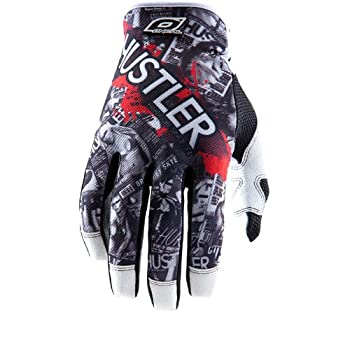 【中古】【輸入品・未使用】O'Neal Hustler Jump Bike Gloves - Black/White