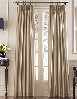 【中古】【輸入品・未使用】Curtainworks Marquee ひだ付きカーテンパネル レーヨン製 30 by 132%ダブルクォーテ% ブラウン 1Q800003SD|スカイマーケットプラス