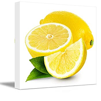 【中古】【輸入品・未使用】キャンバス印刷ウォールアート???Fresh Lemon Fruits写真|モダン壁装飾/ホームデコレーションストレッチギャラリーキャンバスラップジークレー印｜スカイマーケットプラス