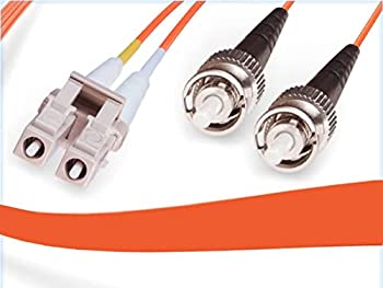 【中古】【インポート品・未当て嵌める】FiberCablesDirect 30M OM2 LC ST ファイバーパッチケーブル | デュプレックス 50/125 LC から ST マルチモードジャンパー 30米突 (100フィ その他-家電