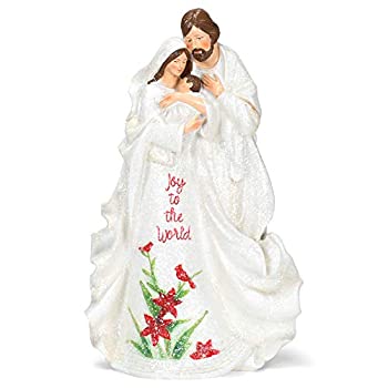 【中古】【輸入品・未使用】Roman 133604 Inc フィギュア 聖家族 世界への喜び、10インチ、ホワイト