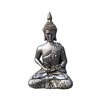 【中古】【輸入品・未使用】仏陀像 禅タイ座り 瞑想 6インチ 富 ラッキー置物 リビングルーム ホームデコレーション