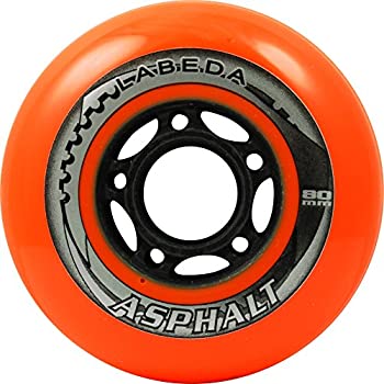 【中古】【インポート品・未当て嵌める】Labeda アスファルト室外インラインホッケーホイール 80粍